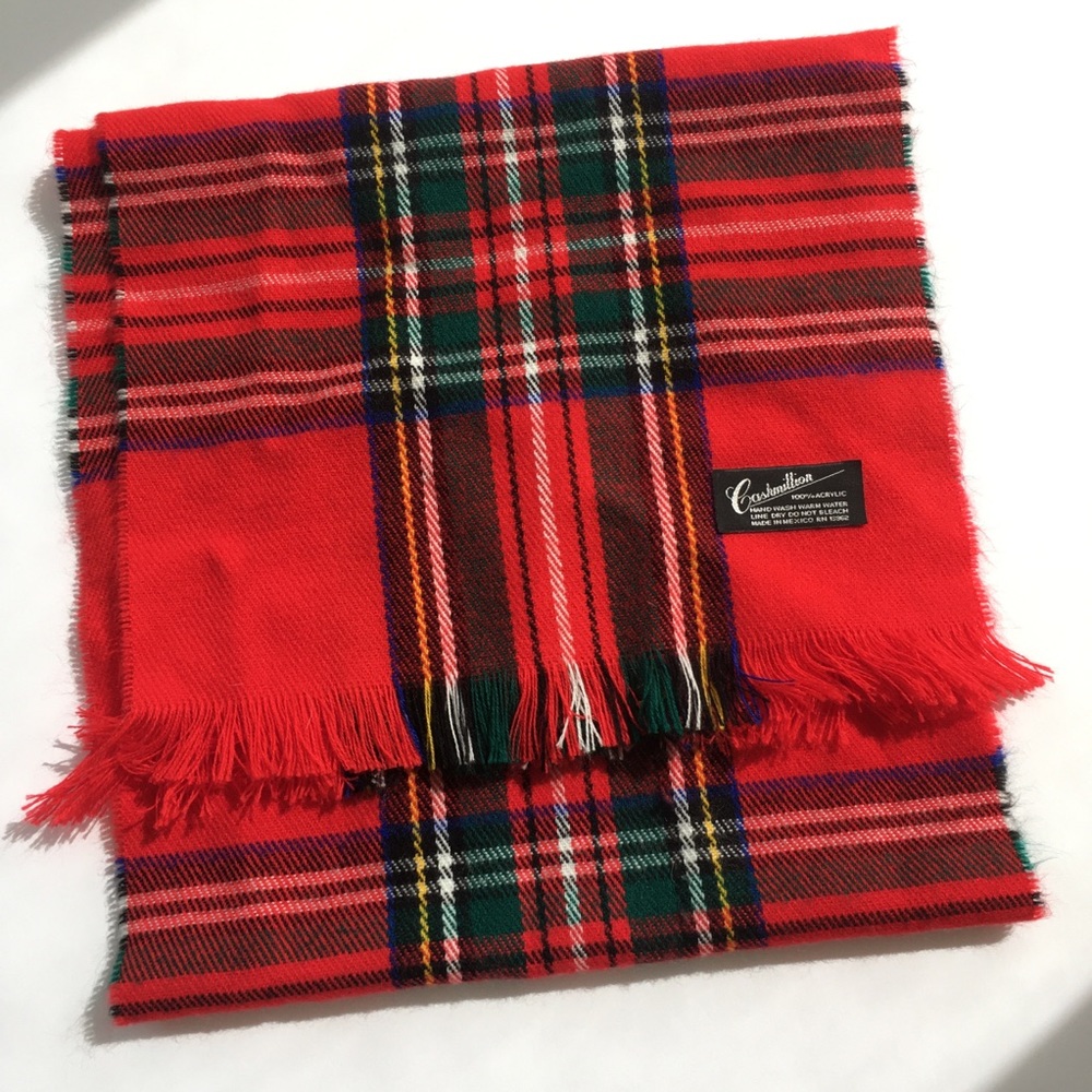 Nordstrom Cashmillion Tartain Winter Scarf